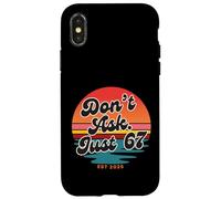 Don't Ask Just 67 Funny Six Seven Meme Retro Design Coque pour iPhone X/XS
