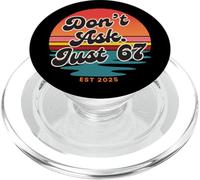 Don't Ask Just 67 Funny Six Seven Meme Retro Design PopSockets PopGrip pour MagSafe