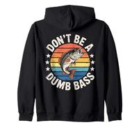Don't Be A Dumb Bass Jeu de Mots de pêche Amusant Sweat à Capuche