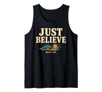 Don't Be Afraid Just Believe Mark 5:36 Sea Turtle Faith Débardeur