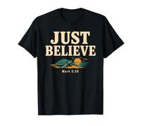Don't Be Afraid Just Believe Mark 5:36 Sea Turtle Faith T-Shirt