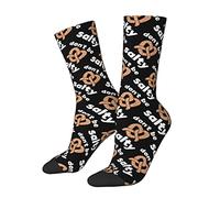 Don't Be Salty Bretzel Chaussettes, Chaussettes fantaisie drôles Cadeau pour homme femme adolescent