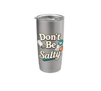 Don't Be Salty Sodium Chlorure Chemistry Pun Gobelet isotherme en acier inoxydable double paroi