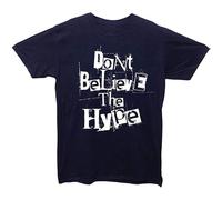 Don't Believe The Hype Men T-Shirt Navy Blue Navy 3XL