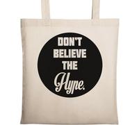 Don't Believe The Hype Sac fourre-tout en coton écologique naturel Beige