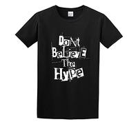 Don't Believe The Hype T-Shirt Graphic Printed Shirt Mens Tee Black 3XL