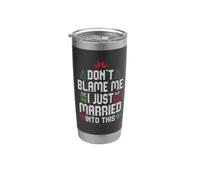 Don't blame me I just married into this Gobelet isotherme en acier inoxydable double paroi