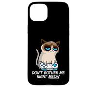 Don't Bother Me Right Meow Funny Sarcastic Gaming Cat Meme Coque pour iPhone 15 Plus