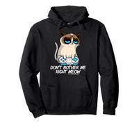 Don't Bother Me Right Meow Funny Sarcastic Gaming Cat Meme Sweat à Capuche