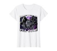 Don't Bully Me I'll Come Funny Hilarous Alpha Wolf Meme T-Shirt Graphique avec Valeur, Femme, Blanc, S