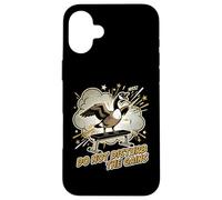 Don't Disturb The Gains Funny Gym Goose Haltérophile Coque pour iPhone 16 Plus