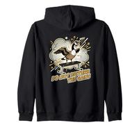 Don't Disturb The Gains Funny Gym Goose Haltérophile Sweat à Capuche