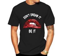 Don't Dream It Be It The Rocky Horror Picture Show Red Lips T-Shirt Black M