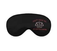 Don't Drop Me My Aunt is A Lawyer Sleep Eye Mask Soft Eye Covers Blocking Lights Bandeau avec sangle réglable pour la sieste de voyage