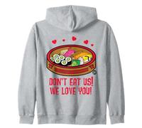 Don't Eat Us We Love You Sushi Sweat à Capuche