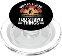 Don't Follow Me I Do Stupid Things Paddleboard PopSockets PopGrip pour MagSafe