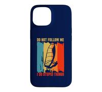 Don't Follow Me I Do Stupid Things Planche à Voile rétro Coque pour iPhone 15