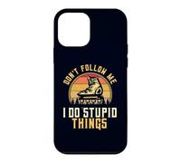 Don't Follow Me I Do Stupid Things Roller Blading Retro Coque pour iPhone 12 Mini