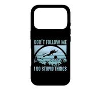 Don't Follow Me I Do Stupid Things Scuba Dive Diver Diving Coque pour iPhone 17 Pro