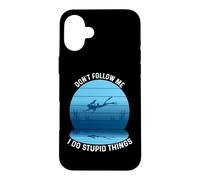 Don't Follow Me I Do Stupid Things Scuba Diving Diver Dive Coque pour iPhone 16 Plus