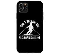 Don't Follow Me I Do Stupid Things Ski Freestyle Skier Coque pour iPhone 11 Pro Max