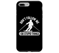 Don't Follow Me I Do Stupid Things Ski Freestyle Skier Coque pour iPhone 7 Plus/8 Plus