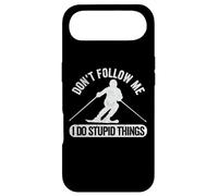 Don't Follow Me I Do Stupid Things Ski Freestyle Skier Coque pour iPhone Air