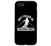 Don't Follow Me I Do Stupid Things Ski Freestyle Skier Coque pour iPhone SE (2020) / 7/8