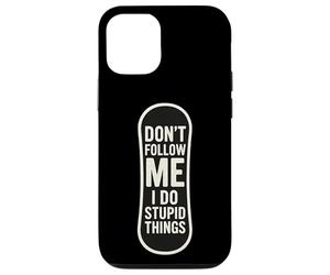Don't Follow Me I Do Stupid Things Snowboard Snowboard Coque pour iPhone 12/12 Pro