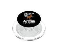 Don't Follow Me Unless You're Prepared to Jump Kangoroo PopSockets PopGrip pour MagSafe