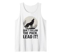 Don't Follow The Pack Lead It Wolf Débardeur
