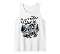 Don't Follow The Pack Lead It Wolf Débardeur