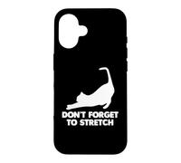 Don't Forget to Stretch T-Shirt drôle Dire Chat Yoga Chats Coque pour iPhone 16