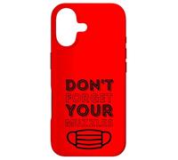 Don't Forget Your Muszzles - Masque Anti-Visage Théorie du Complot Coque pour iPhone 17