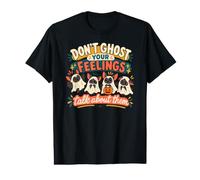 Don't Ghost Your Feelings Parlez d'eux Santé mentale T-Shirt Graphique avec Valeur
