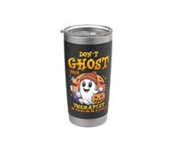 Don't Ghost Your Therapist Halloween | Plaidoyer pour la santé mentale Gobelet isotherme en acier inoxydable double paroi