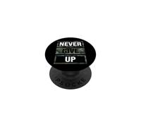 Don't Give Up Illustration Quotes Novelty Graphic Designs PopSockets PopGrip Adhésif