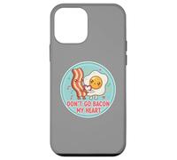 Don't Go Bacon My Heart Cute Kawai Egg Funny Couples Pun Coque pour iPhone 12 Mini