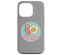 Don't Go Bacon My Heart Cute Kawai Egg Funny Couples Pun Coque pour iPhone 13 Pro