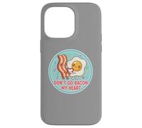 Don't Go Bacon My Heart Cute Kawai Egg Funny Couples Pun Coque pour iPhone 14 Pro Max
