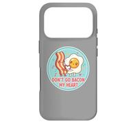 Don't Go Bacon My Heart Cute Kawai Egg Funny Couples Pun Coque pour iPhone 17 Pro