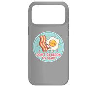 Don't Go Bacon My Heart Cute Kawai Egg Funny Couples Pun Coque pour iPhone 17 Pro Max