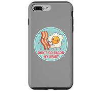 Don't Go Bacon My Heart Cute Kawai Egg Funny Couples Pun Coque pour iPhone 7 Plus/8 Plus