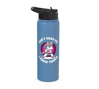 Don't Grab Me. I Know Things. Stainless Steel Insulated Water Bottle