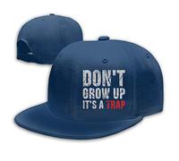 Don't Grow Up It's A Trap Men Women Fashion Adjustable Baseball Cap Snapback Plain Cap