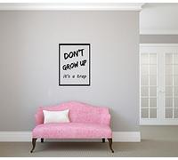 Don't grow up it's a trap mur Decal Vivant Chambre Accueil Moderne Autocollants Décoration Décor Élégant Autocollant Décalcomanies