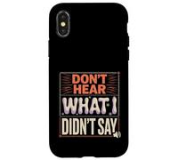 Don't Hear What I Didn't Say Communication autisme Coque pour iPhone X/XS