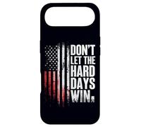 Don't Let The Hard Days Win Motivational Inspirational Quote Coque pour iPhone Air