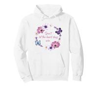 Don't Let The Hard Days Win - Women’s Floral Inspirational Sweat à Capuche