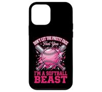 Don't Let The Pretty Face Fool You I'm A Softball Beast Coque pour iPhone 12 Mini